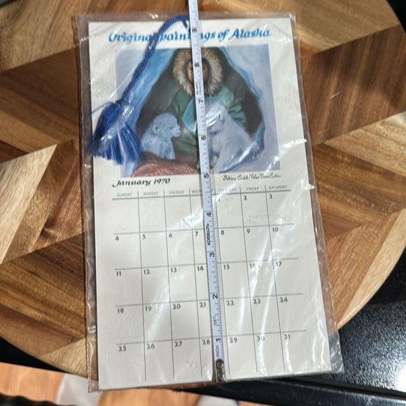 New in Plastic 1970 Original Paintings of Alaska Calendar - Picture 6 of 7
